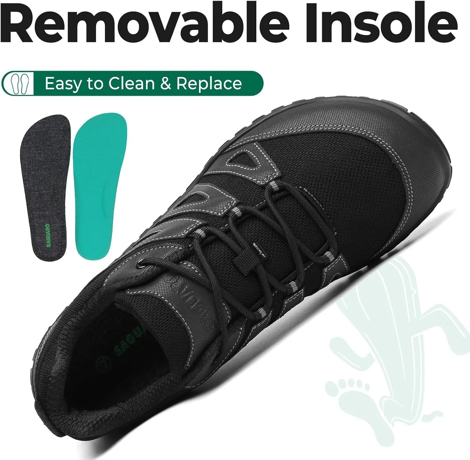 SAGUARO Barefoot Shoes Women Men Comfortable Wide Toe Box Outdoor Minimalist Drop Sole Shoes
