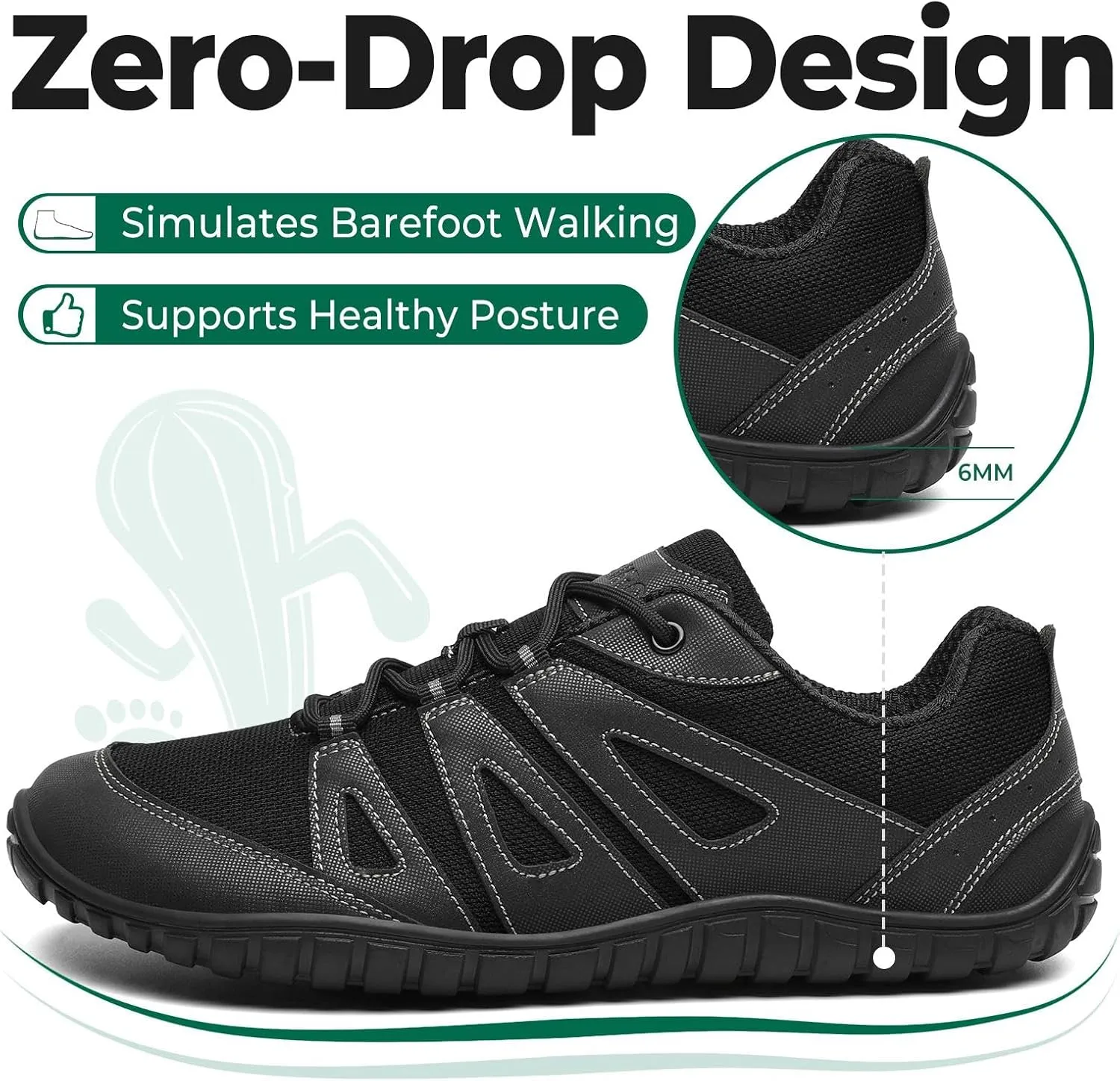 SAGUARO Barefoot Shoes Women Men Comfortable Wide Toe Box Outdoor Minimalist Drop Sole Shoes