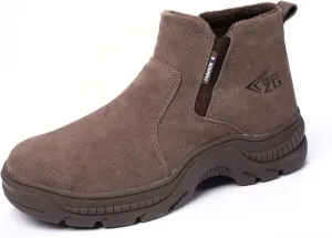 Steel Toe Shoes for Men Waterproof Lightweight Welding Shoes Safety Shoes Slip-on Puncture Proof Work Boots