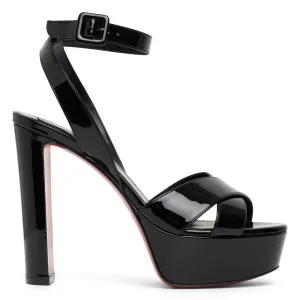 Supramariza 130 black patent leather sandals