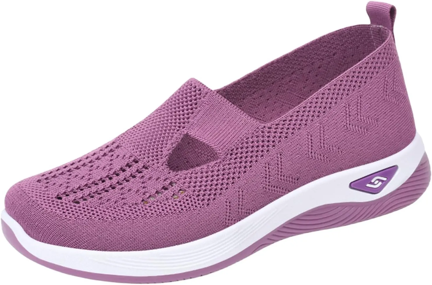 Thatrich Orthopedic Shoes for Women Breathable Soft Slip On Sneakers Comfort Mesh Up Stretch Sneaker Diabetic Walking Shoes