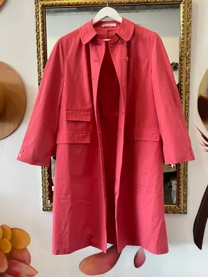 Vintage Rain Coat - Salmon
