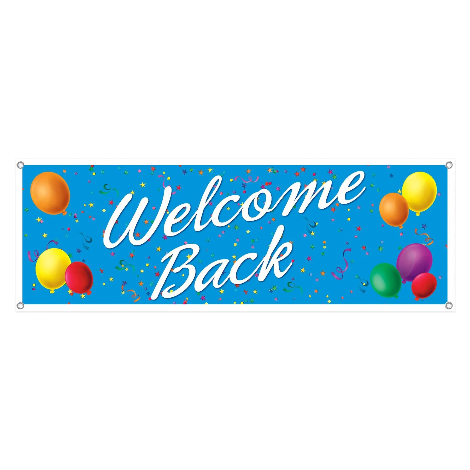 Welcome Back Party Sign Banner