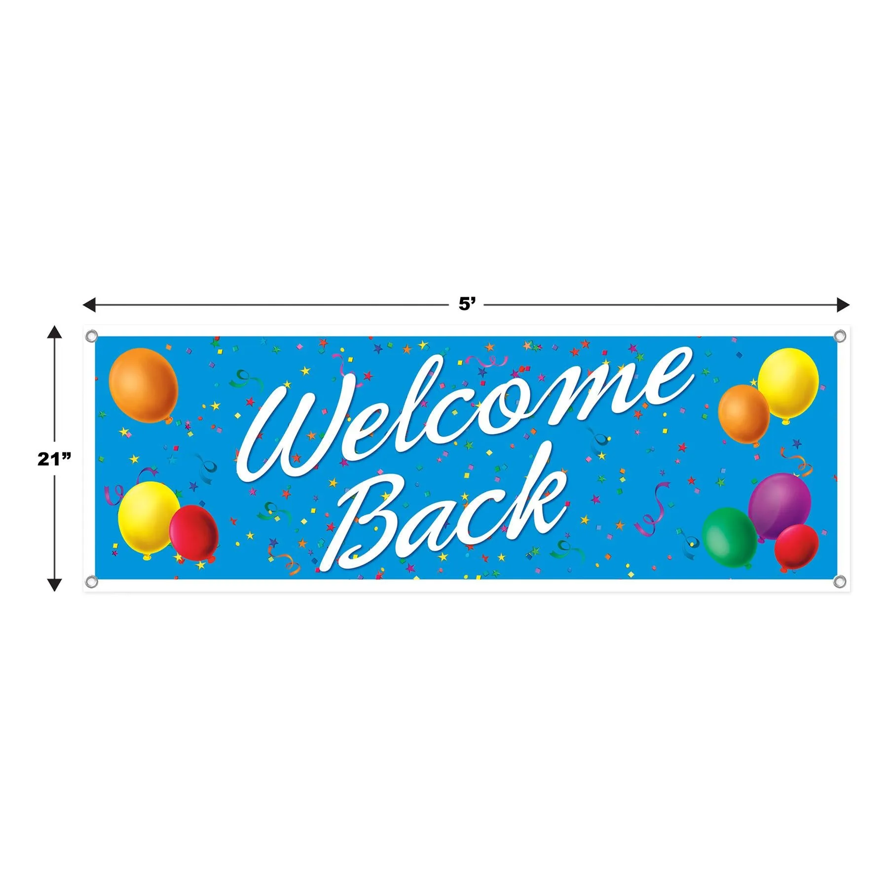 Welcome Back Party Sign Banner