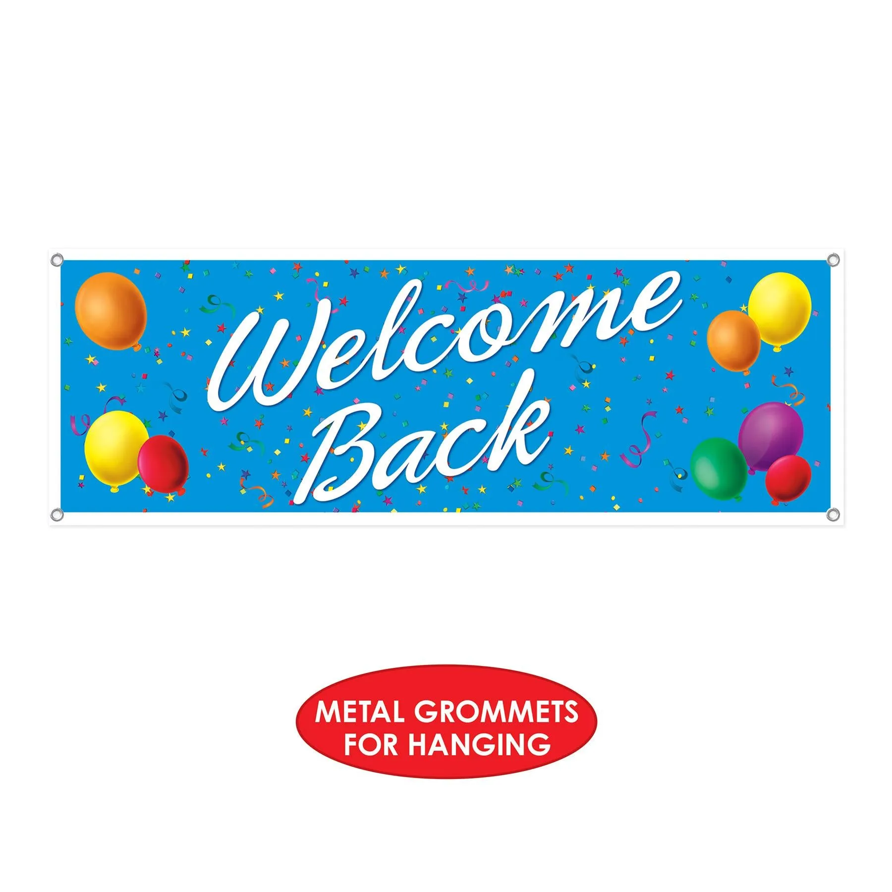 Welcome Back Party Sign Banner