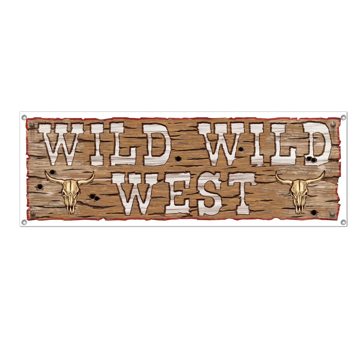 Wild Wild West Party Sign Banner