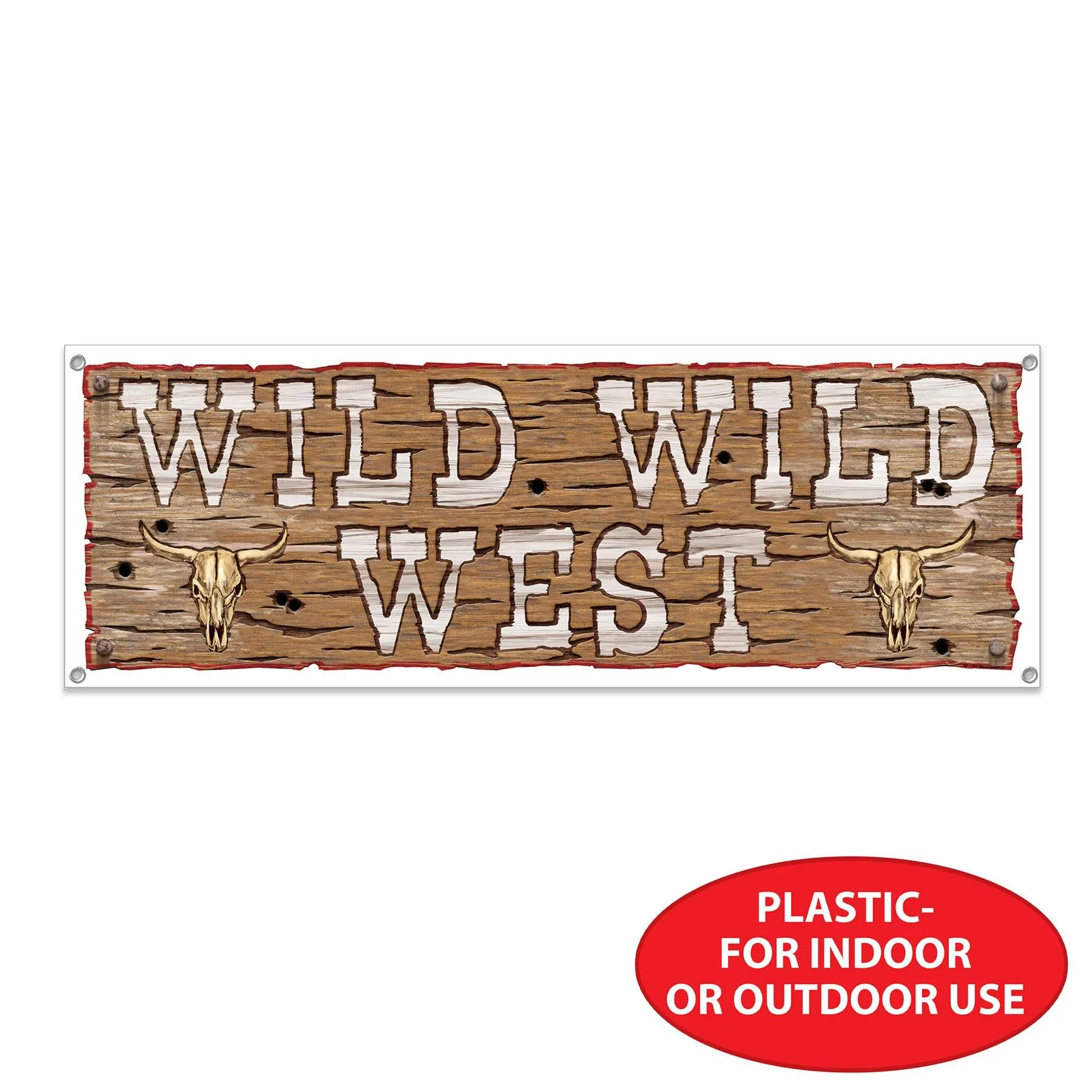 Wild Wild West Party Sign Banner