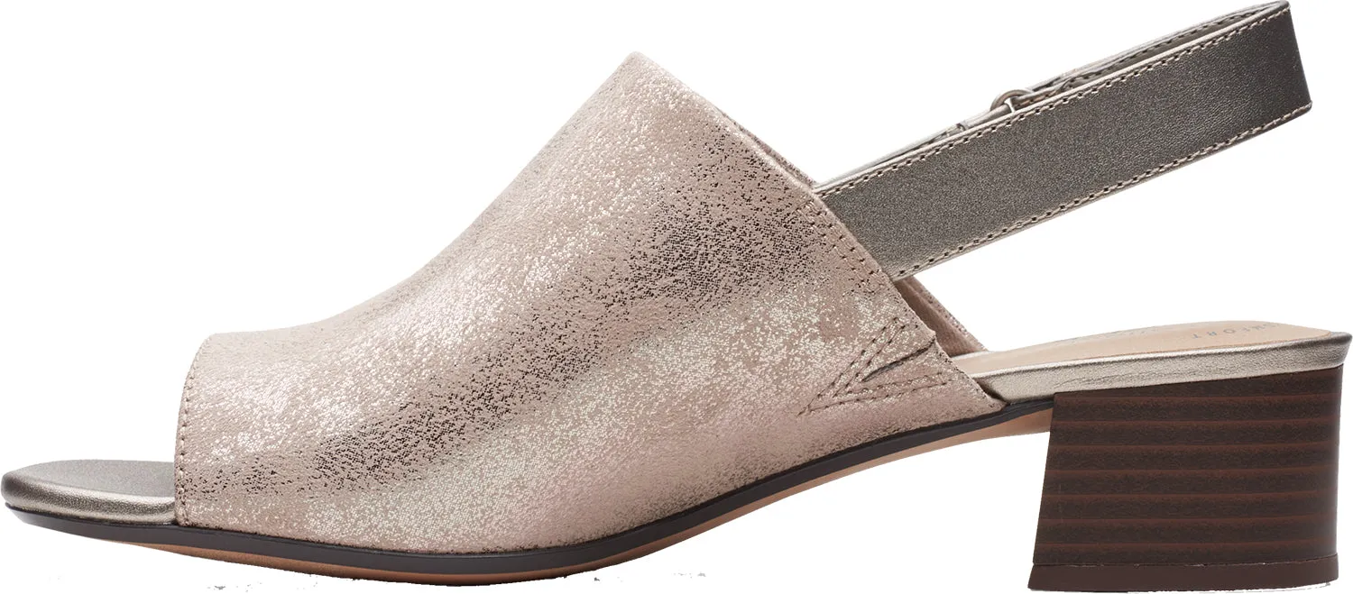 Women's Clarks Elisa Lyndsey Pewter Leather