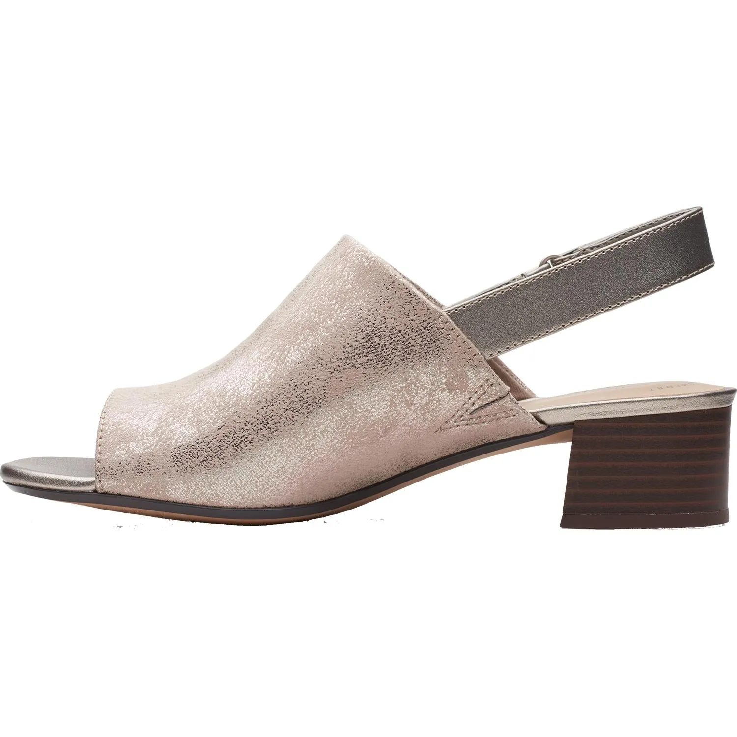 Women's Clarks Elisa Lyndsey Pewter Leather