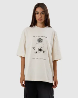 WOMENS DEADLY POSY OVERSIZED T-SHIRT