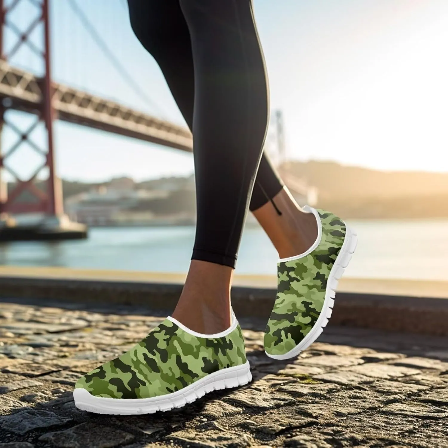 Women's Sneakers Casual Low-Top Slip-On Sport Sneakers Breathable Outdoor Comfortable Lightweight Walking Shoes for Teen Girls US 5.5-11.5