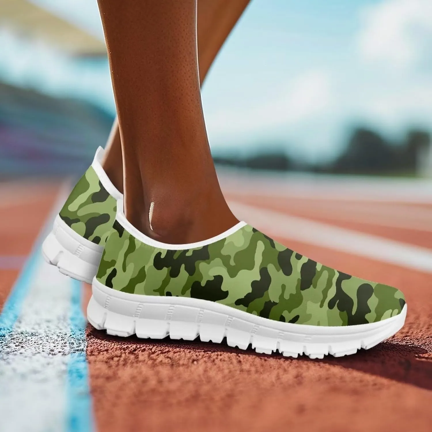 Women's Sneakers Casual Low-Top Slip-On Sport Sneakers Breathable Outdoor Comfortable Lightweight Walking Shoes for Teen Girls US 5.5-11.5