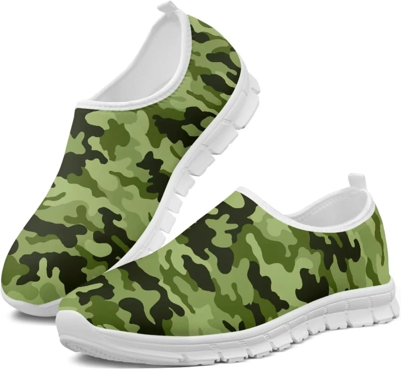 Women's Sneakers Casual Low-Top Slip-On Sport Sneakers Breathable Outdoor Comfortable Lightweight Walking Shoes for Teen Girls US 5.5-11.5